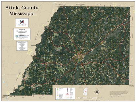 attala county ms gis map